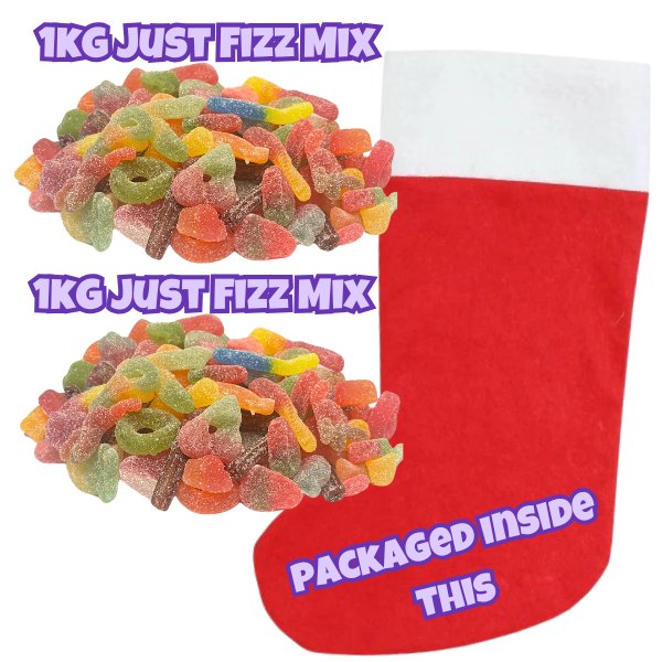 2 x 1kg Sweet Bags Filled Christmas Stocking - Jessica's Sweets