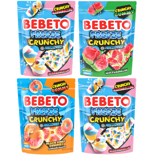 Bebeto Freeze Dried Sweets Pouches 4 for £8.99 - Jessica's Sweets