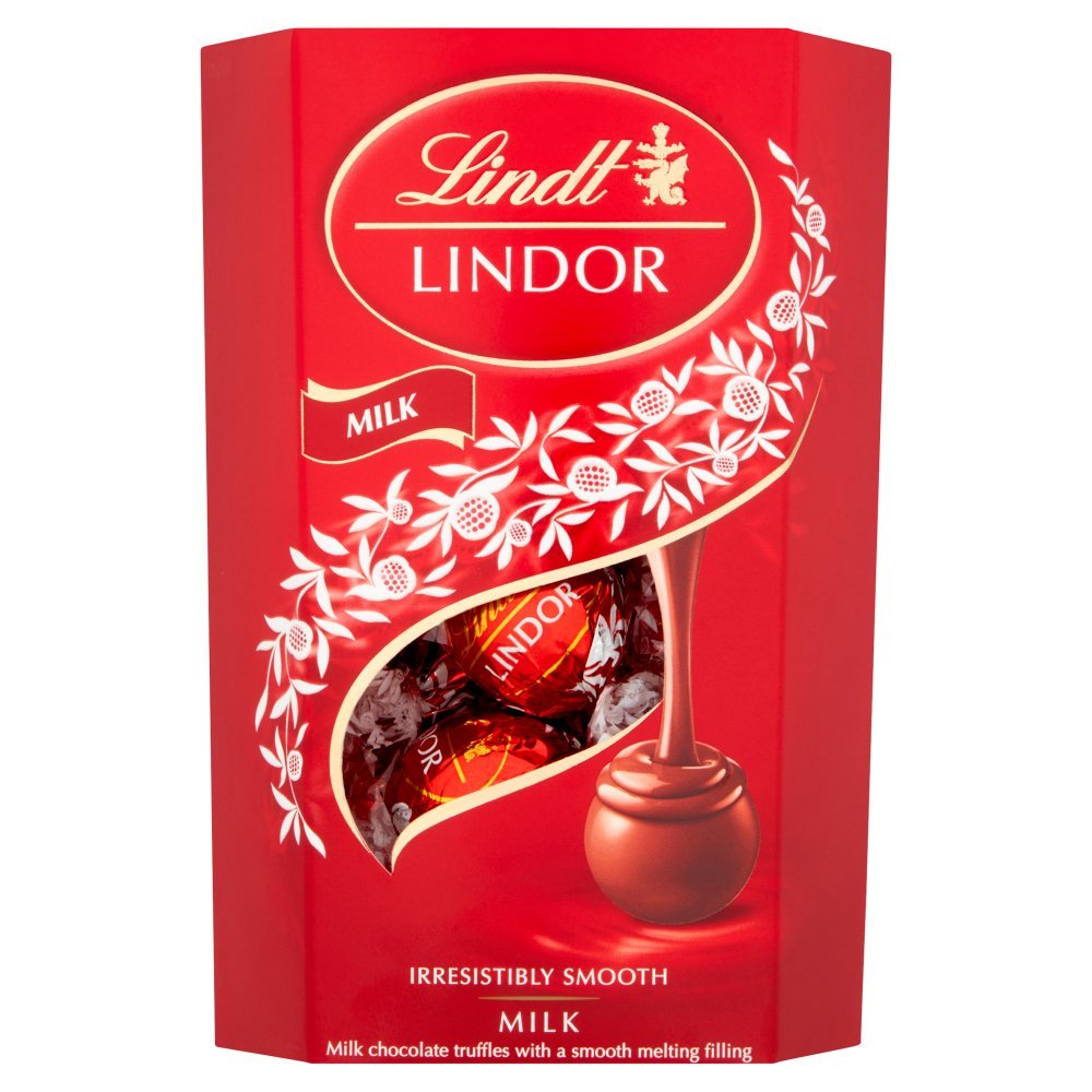 Lindt Lindor Milk Chocolate Truffles Box 200g - Jessica's Sweets