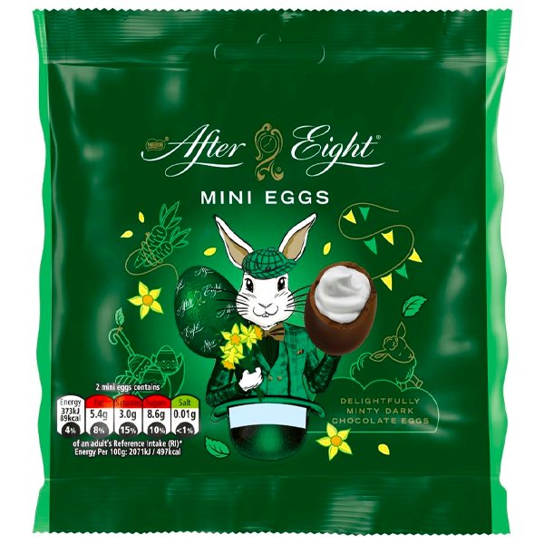 After Eight Dark Mint Chocolate Mini Eggs Sharing Bag 81g - Jessica's Sweets