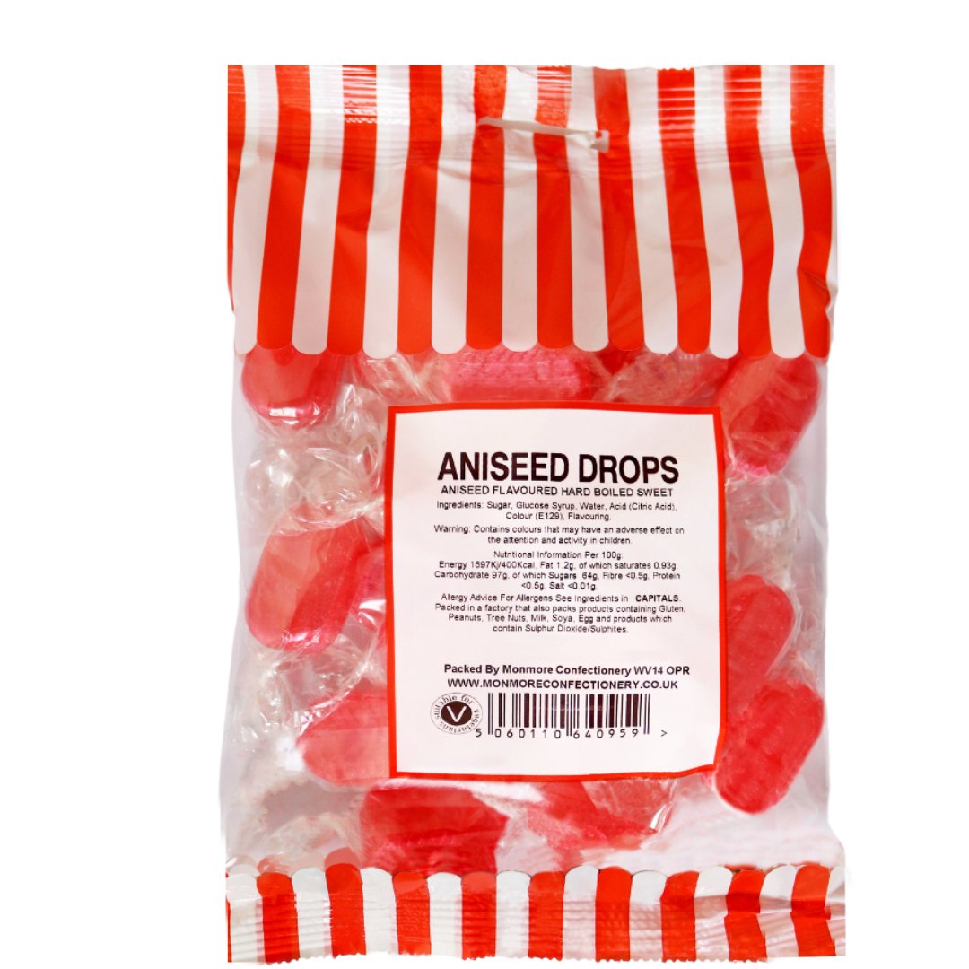 ANISEED DROPS 140G - Jessica's Sweets