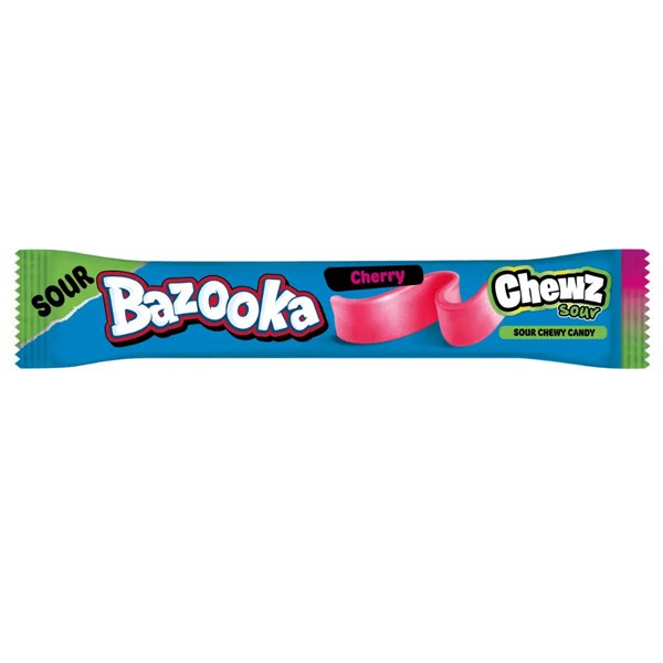 Bazooka Sour Chewz Cherry Chew Bars 14g - Jessica's Sweets