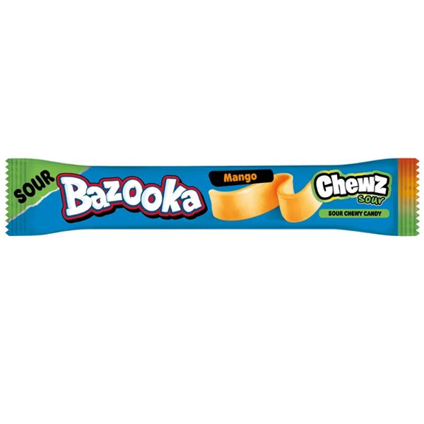 Bazooka Sour Chewz Mango Chew Bars 14g - Jessica's Sweets