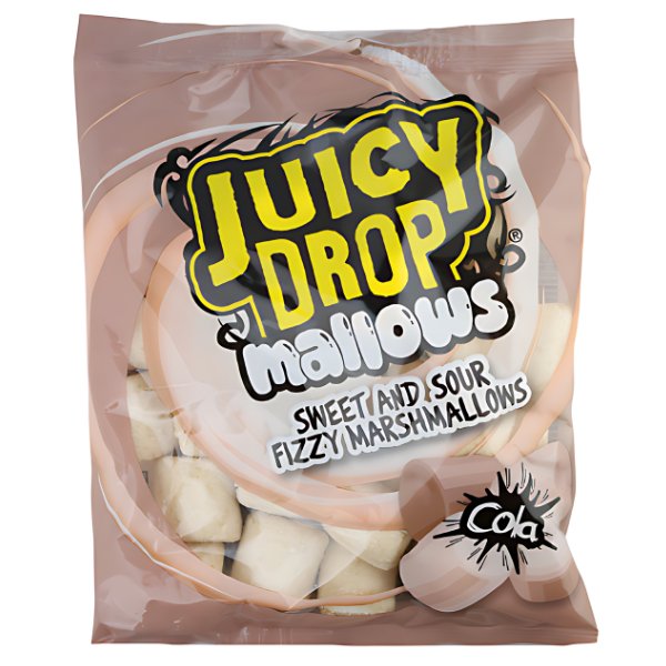 Bazooka Cola Juicy Drop Fizzy Mallows 100g - Jessica's Sweets