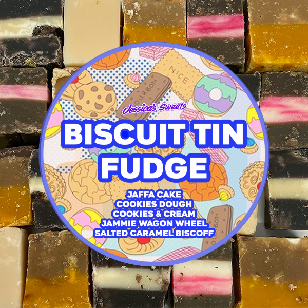 Biscuit Tin Fudge 500g