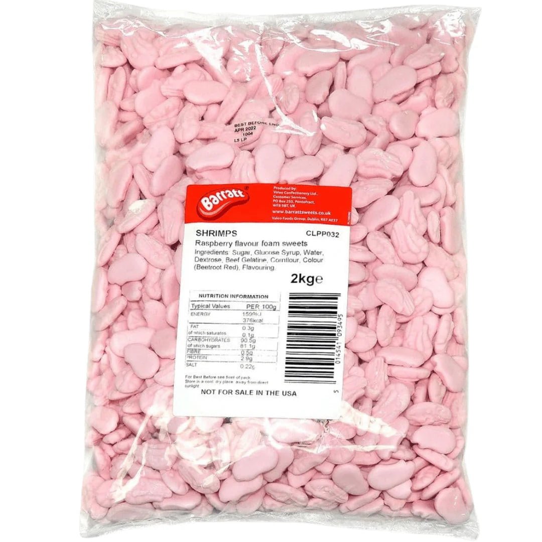 Barratt Foam Shrimp 2kg - Jessica's Sweets