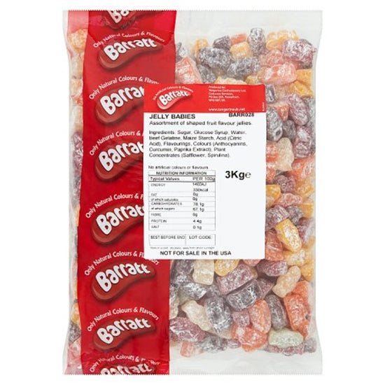 Barratt Jelly Babies 3kg - Jessica's Sweets