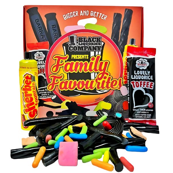 Black Liquorice Company Family Favourites 350g - Jessica's Sweets