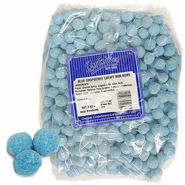 Blue Raspberry Bon Bons 3kg - Jessica's Sweets