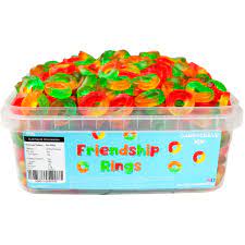 Candy Crave Friendship Rings Tub 600g - Jessica's Sweets