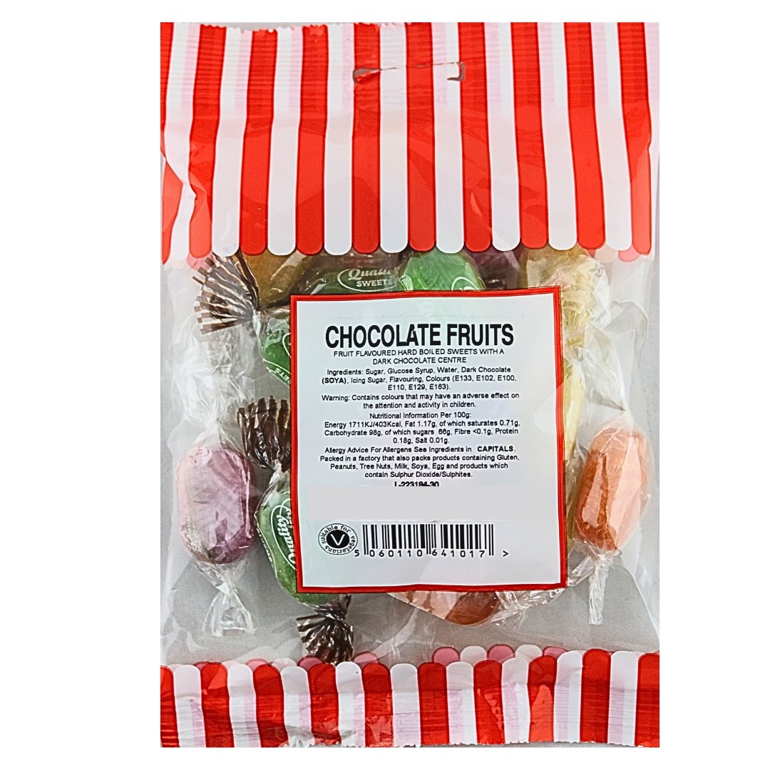 CHOCOLATE FRUITS 140G - Jessica's Sweets