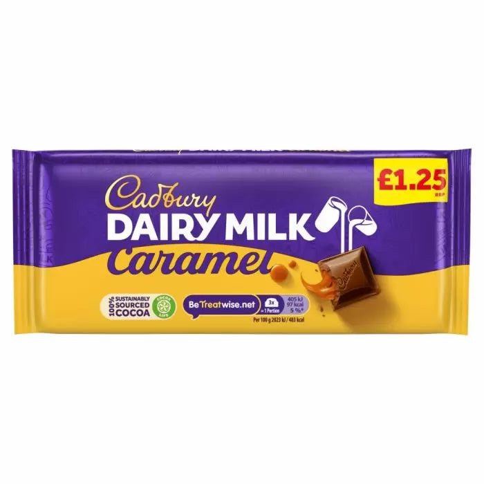 Cadbury Dairy Milk Caramel Chocolate Bar - Jessica's Sweets