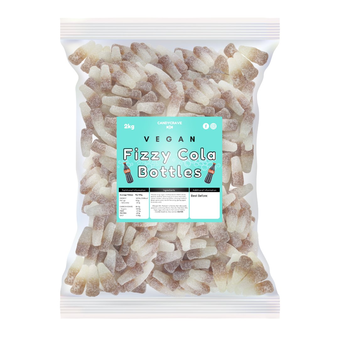 Candy Crave Fizzy Cola Bottles 2kg (VEGAN) - Jessica's Sweets