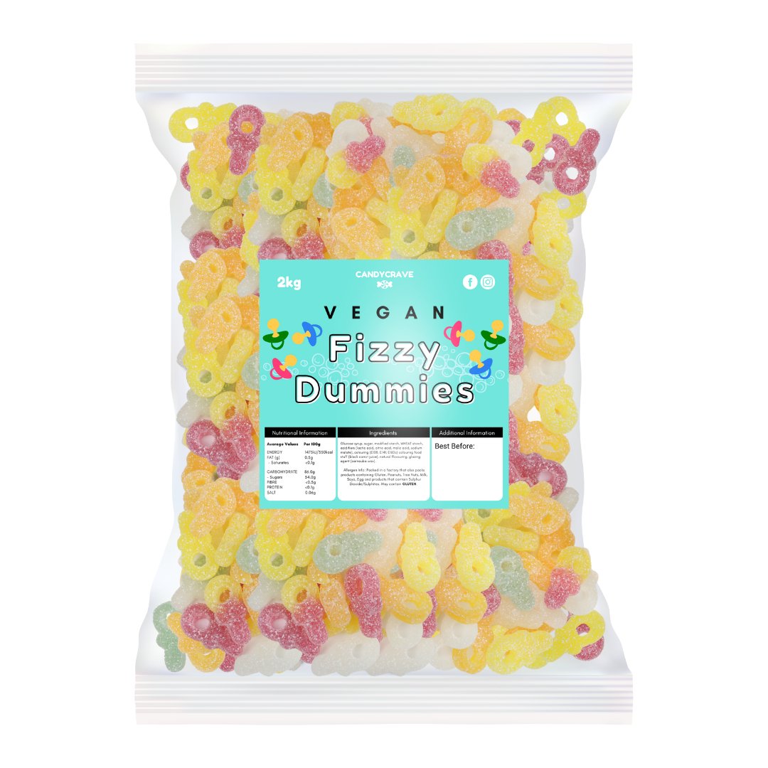 Candy Crave Fizzy Dummies 2kg (VEGAN) - Jessica's Sweets