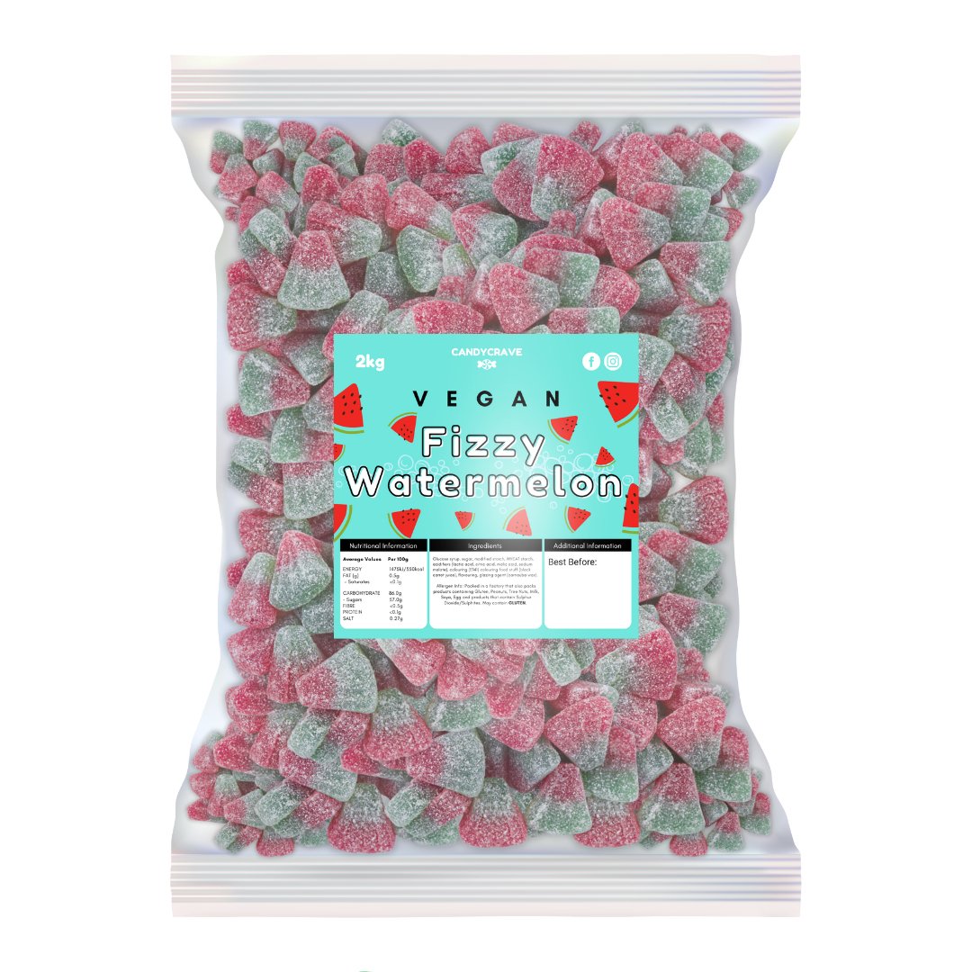 Candy Crave Fizzy Watermelon 2kg (VEGAN) - Jessica's Sweets