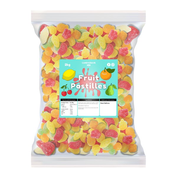 Candy Crave Fruit Pastilles 2KG - Jessica's Sweets