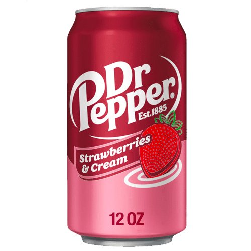 Dr Pepper Strawberries and Cream 355ml BEST BEFORE EXPIRED - Jessica's Sweets