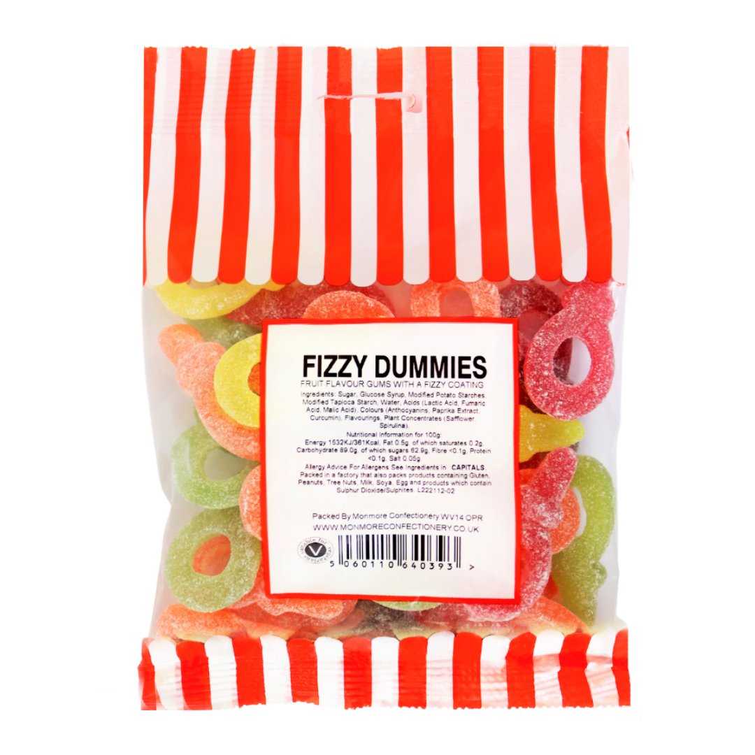 FIZZY DUMMIES 140G - Jessica's Sweets