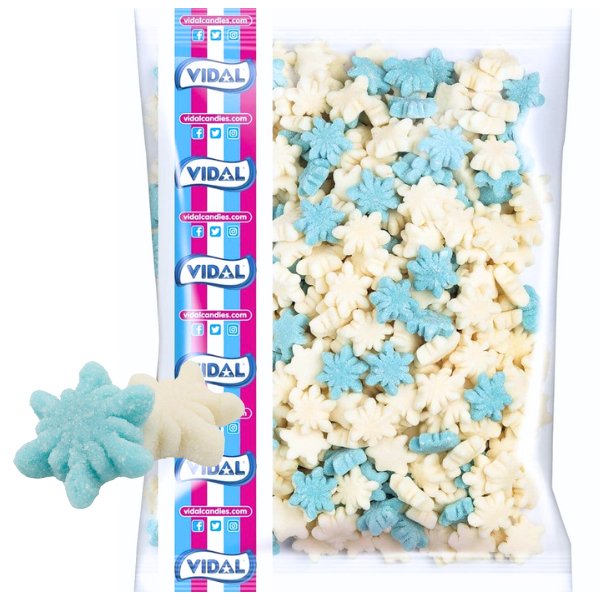 Vidal Sugar Coated Snowflakes 3kg - Jessica's Sweets