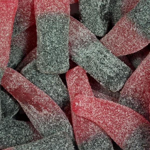 Giant Fizzy Cherry Cola Bottles - Jessica's Sweets