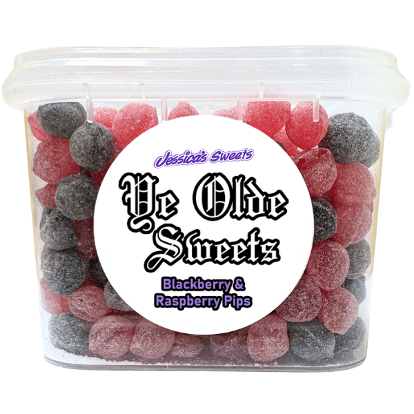 Jessica's Sweets Ye Olde Sweets Blackberry & Raspberry Pips 190g