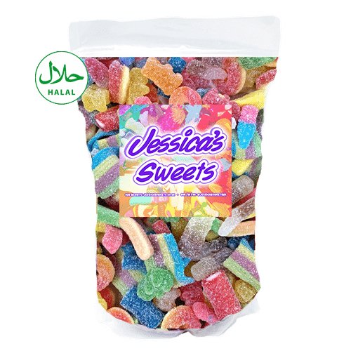 Halal Fizzy 1kg Grab Bag - Jessica's Sweets