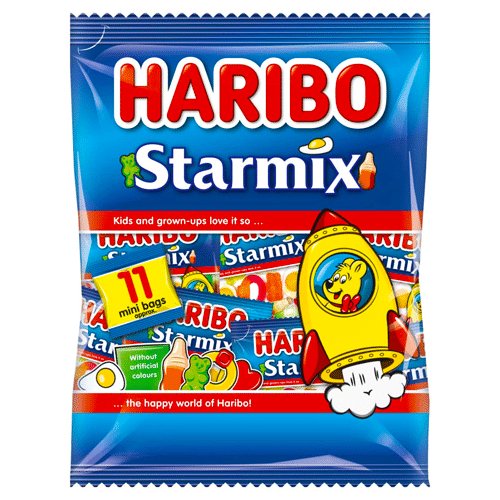 Haribo Starmix Multipack 11 Mini Bags 176g - Jessica's Sweets