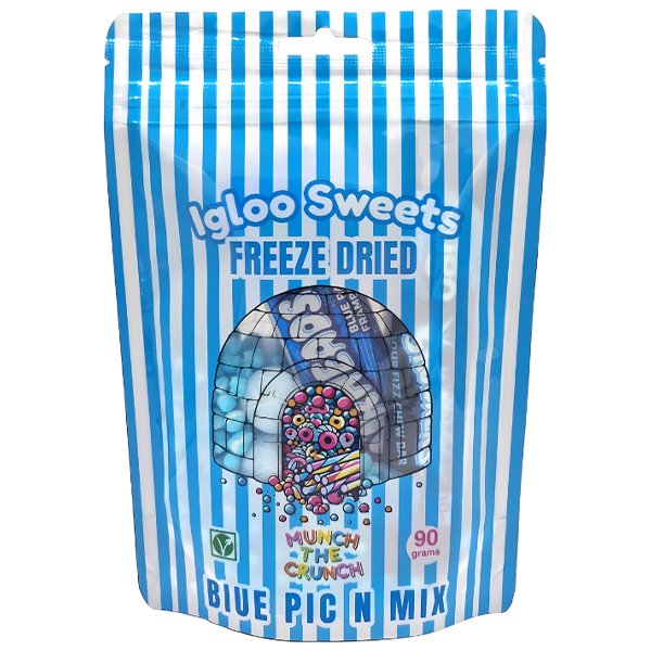 Igloo Sweets Freeze Dried Blue Pic N Mix 90g - Jessica's Sweets