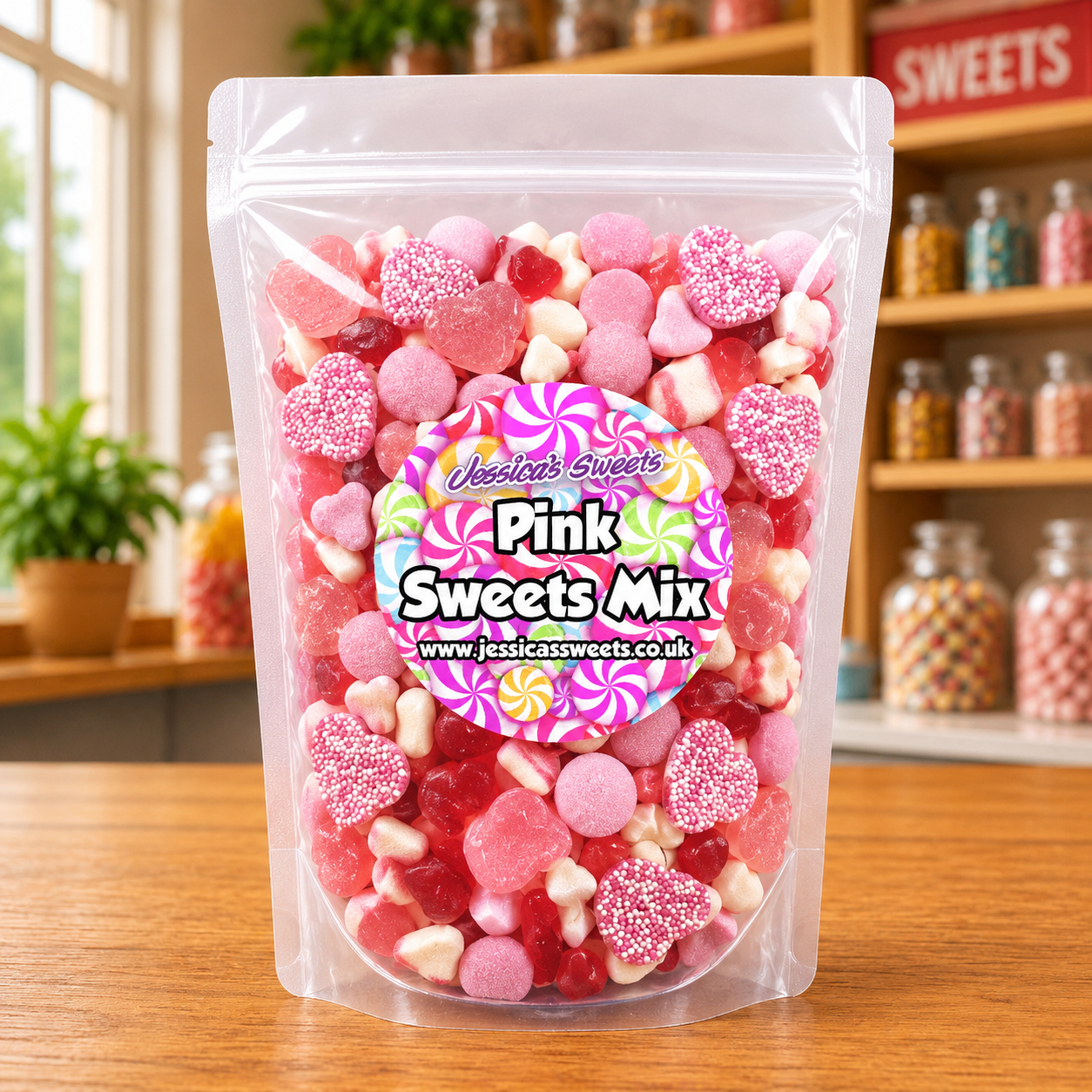 1kg Pink Mix Grab Bag
