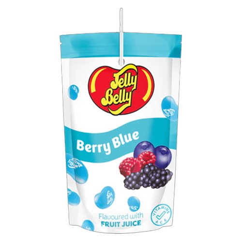 Jelly Belly Berry Blue Fruit Drink Pouch 200ml - Jessica's Sweets