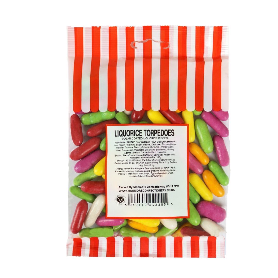 LIQUORICE COMFITS 140G - Jessica's Sweets