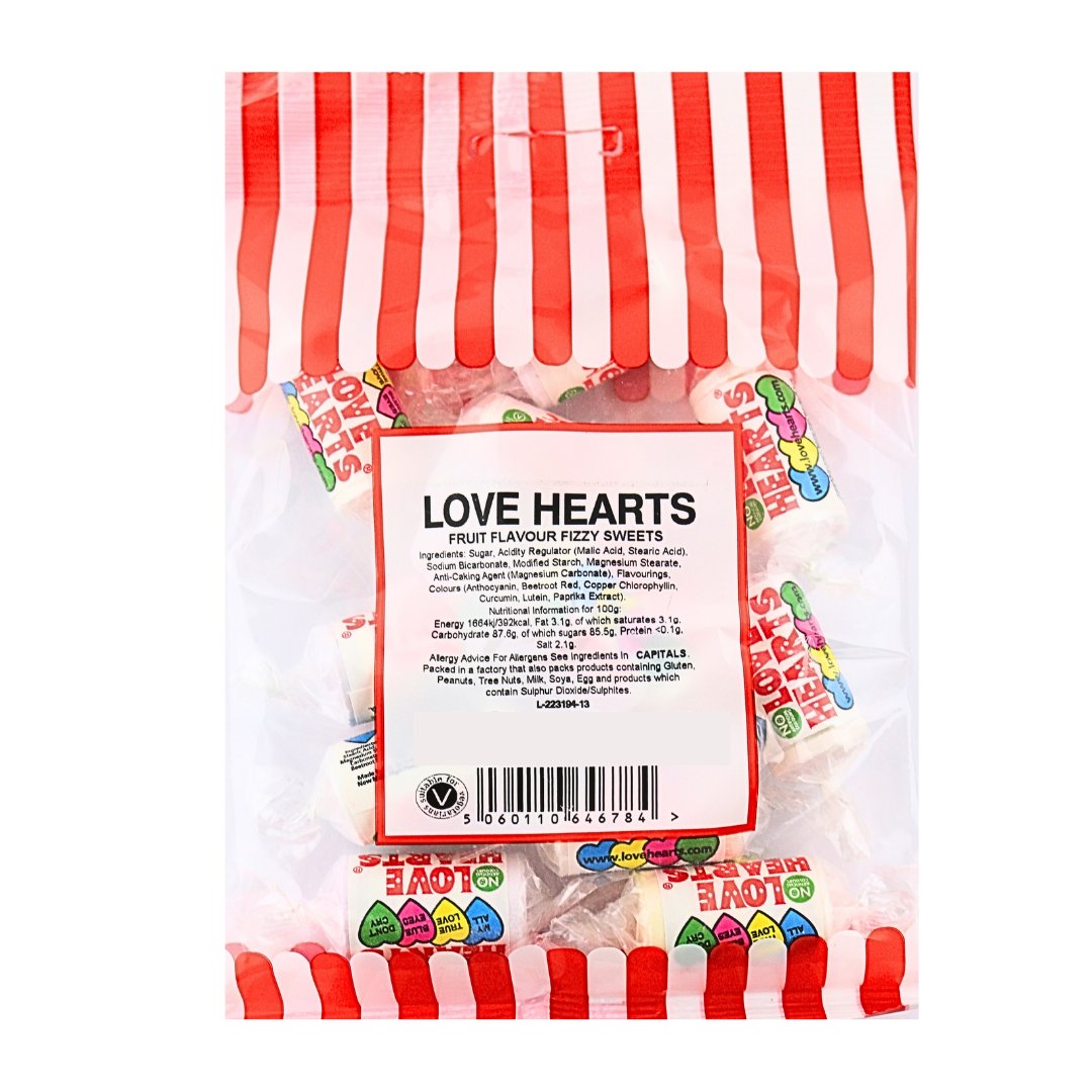 LOVE HEARTS 150G - Jessica's Sweets