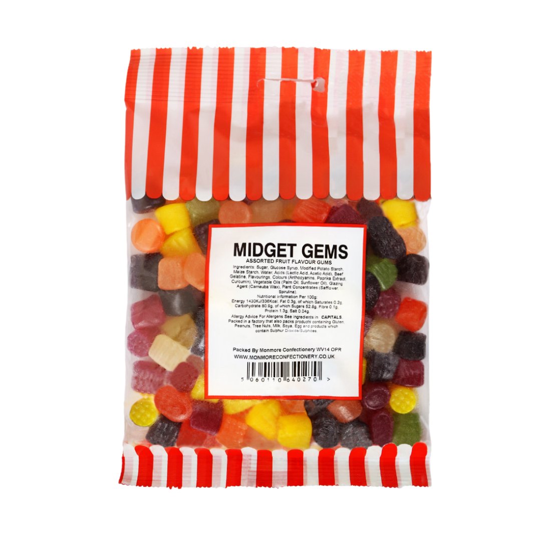 MIDGET GEMS 140G - Jessica's Sweets
