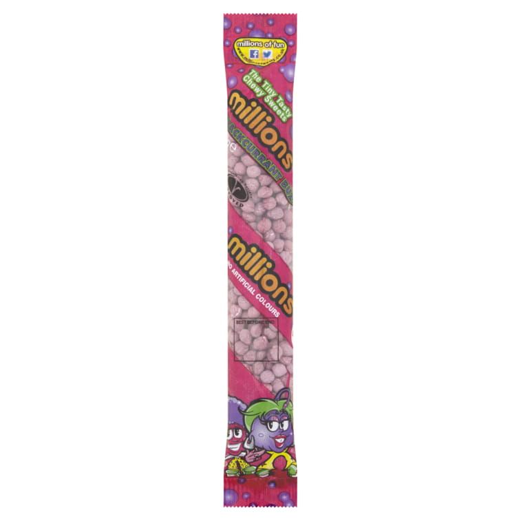 Millions Blackcurrant Tubes 60g - Jessica's Sweets