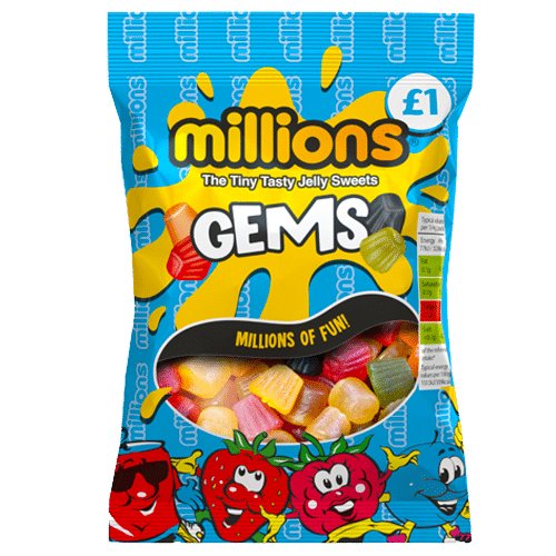 Millions Gems 120g - Jessica's Sweets