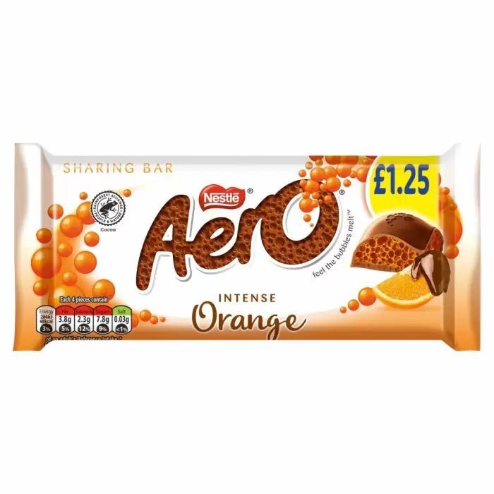 Nestle Aero Orange Bar 90G - Jessica's Sweets