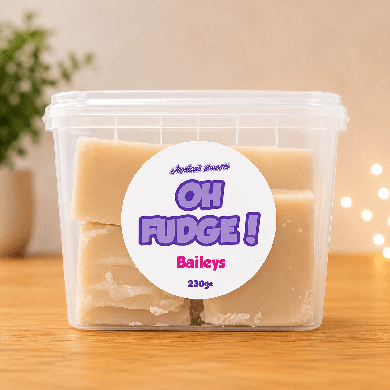 Jessica's Oh Fudge! Baileys Flavour Fudge 230g Tub