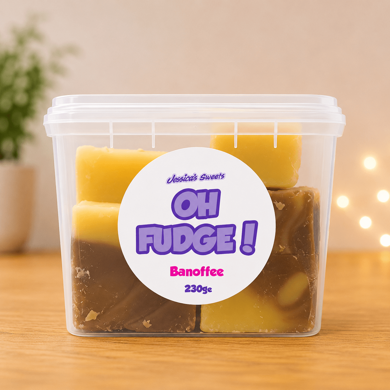 Jessica's Oh Fudge! Banoffee Flavour Fudge 230g Tub