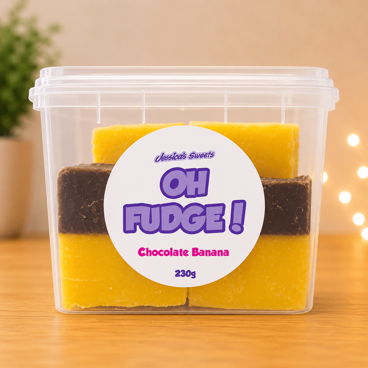 Jessica's Oh Fudge! Chocolate Banana Flavour Fudge 230g