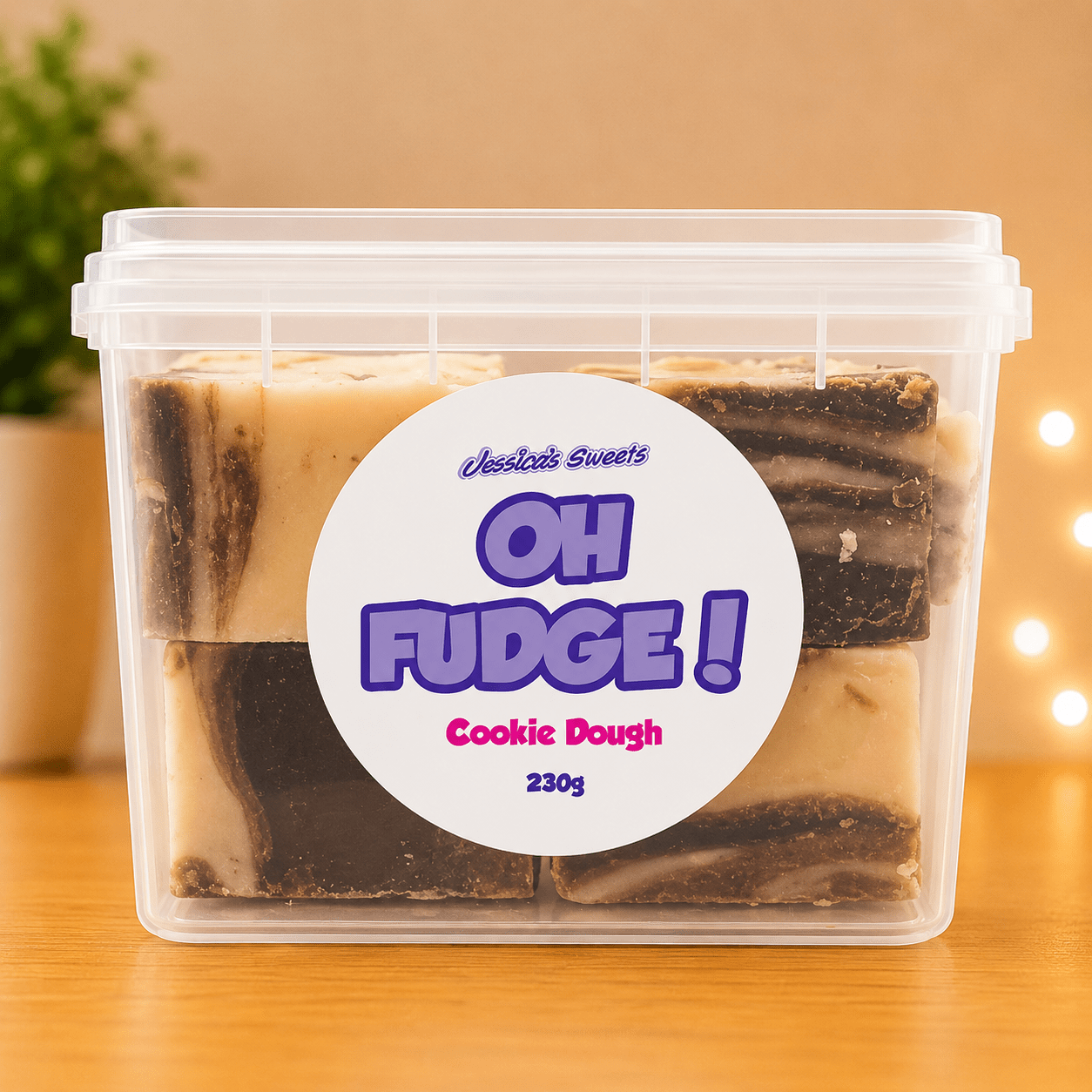 Jessica's Oh Fudge! Cookie Dough Flavour Fudge 230g Tub