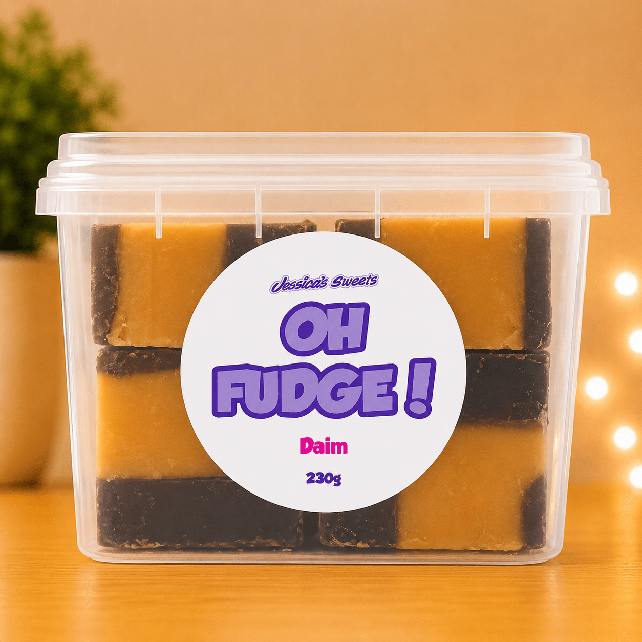 Jessica's Oh Fudge! Daim Flavour Fudge 230g Tub