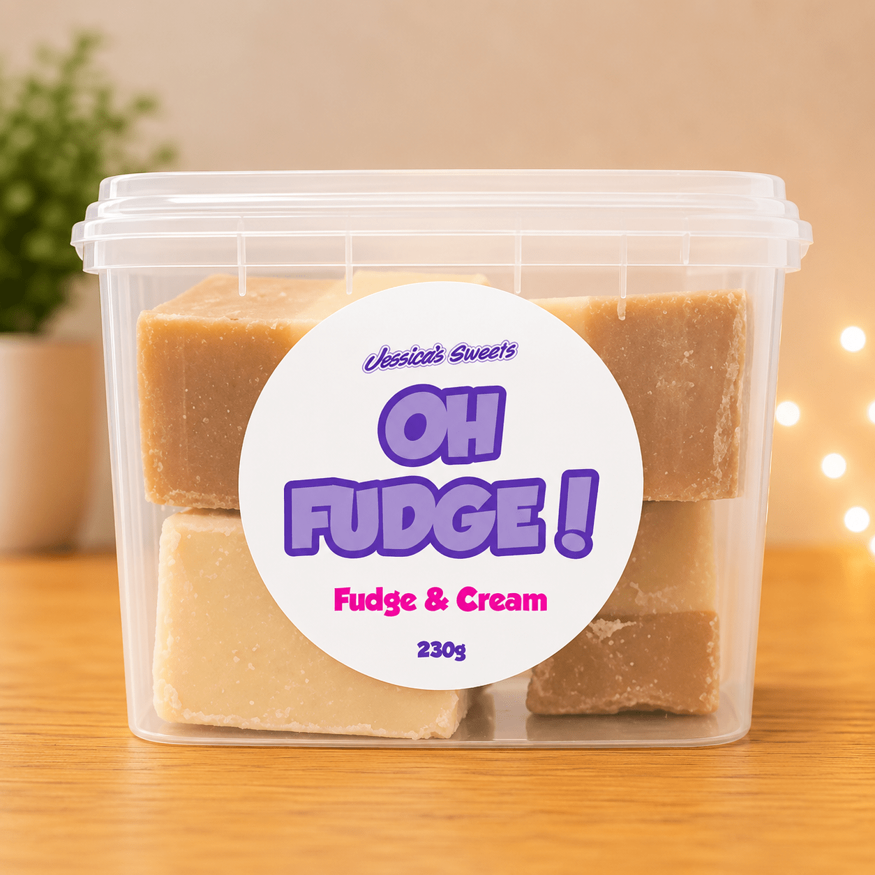 Jessica's Oh Fudge! Fudge & Cream Flavour Fudge 230g