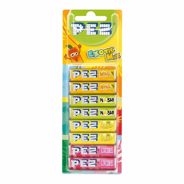 PEZ Refill Exotic Mix 8 Pack - Jessica's Sweets