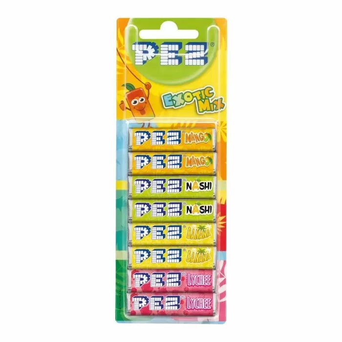 PEZ Refill Exotic Mix 8 Pack - Jessica's Sweets