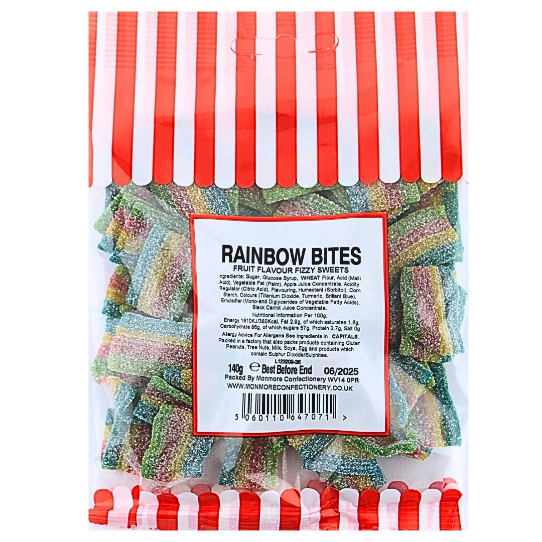 RAINBOW BITES 140G - Jessica's Sweets
