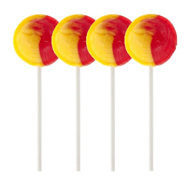 Dobson Rhubarb & Custard Mega Lollies x4 - Jessica's Sweets