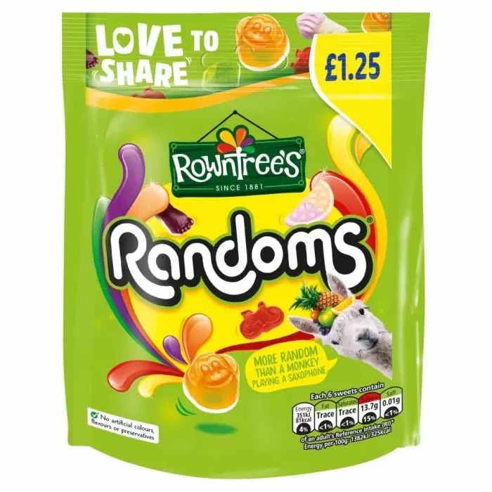 Rowntrees Randoms 120G - Jessica's Sweets