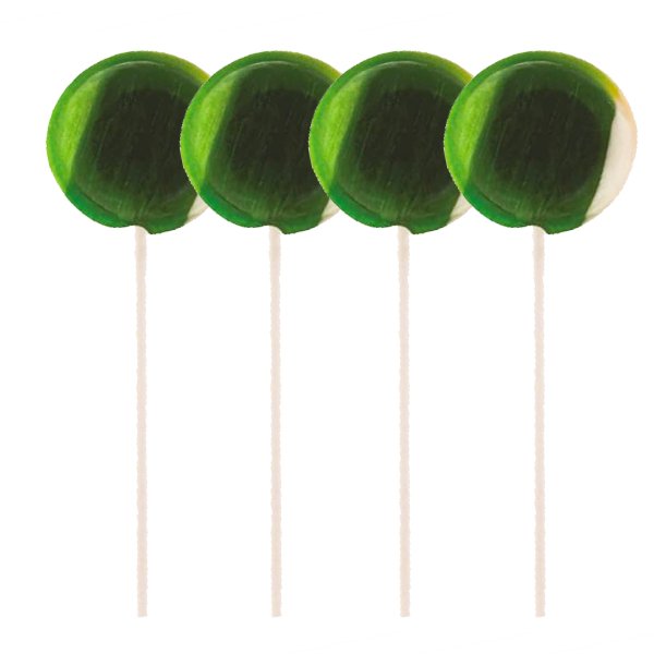 Dobson Sour Apple Lollies x4 - Jessica's Sweets