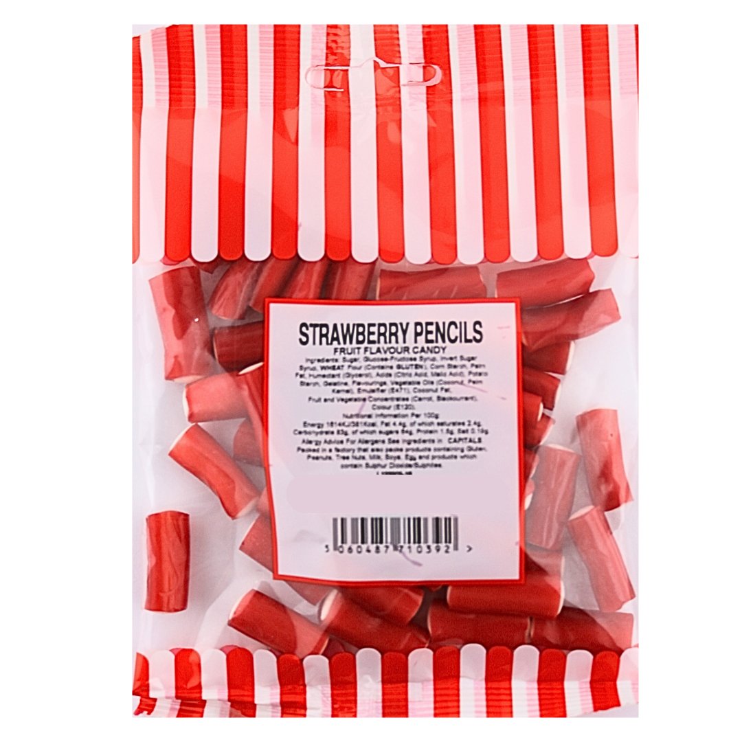 STRAWBERRY PENCILS 140G - Jessica's Sweets