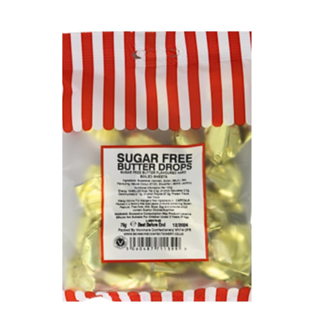 SUGAR FREE BUTTER DROPS 75G - Jessica's Sweets